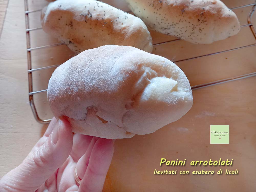 petit pain roulé en gros plan