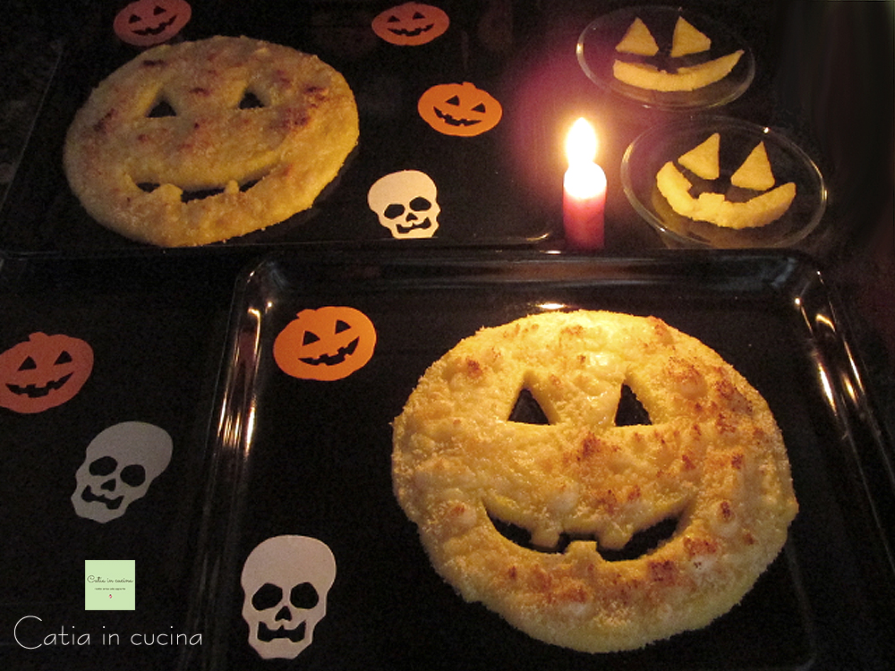 polenta gratinée halloween
