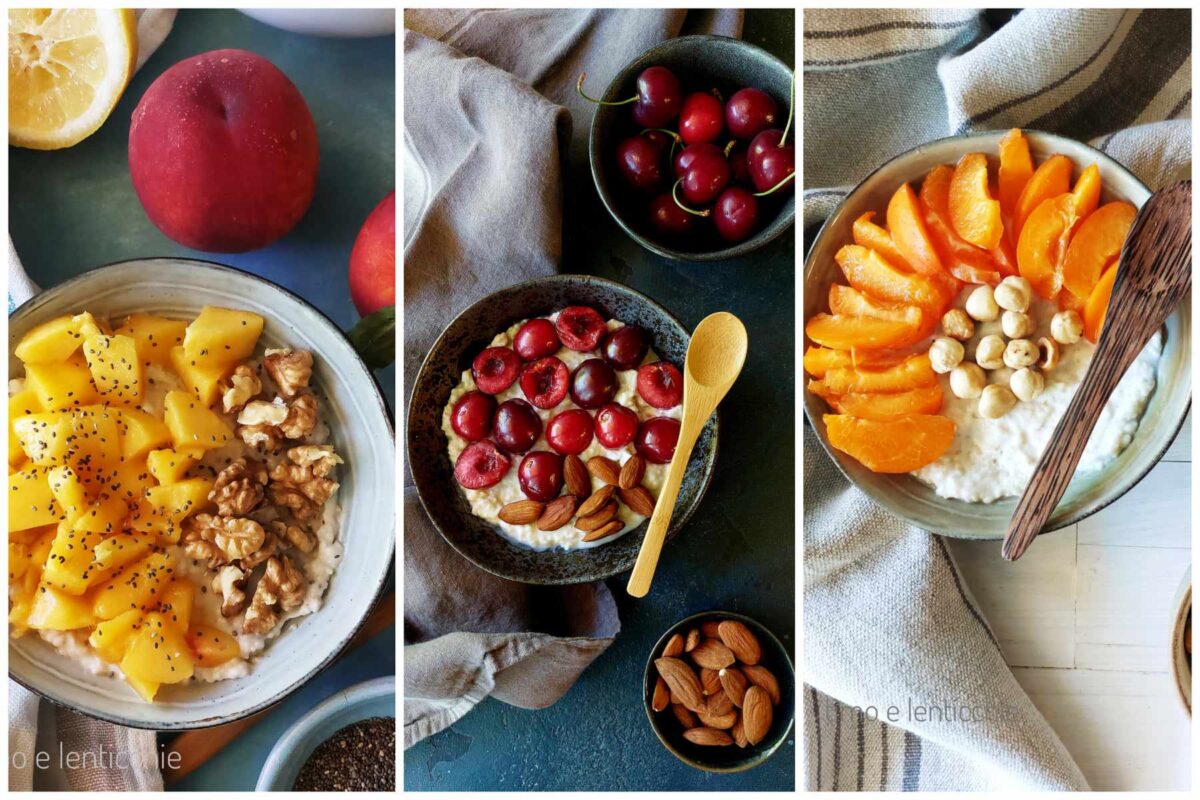 Porridge d&rsquo;avoine avec fruits d&rsquo;été
