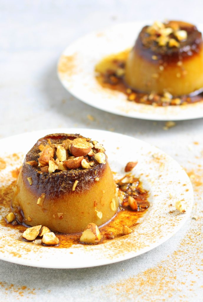 Pudding aux pommes crémeux et parfumé à la cannelle