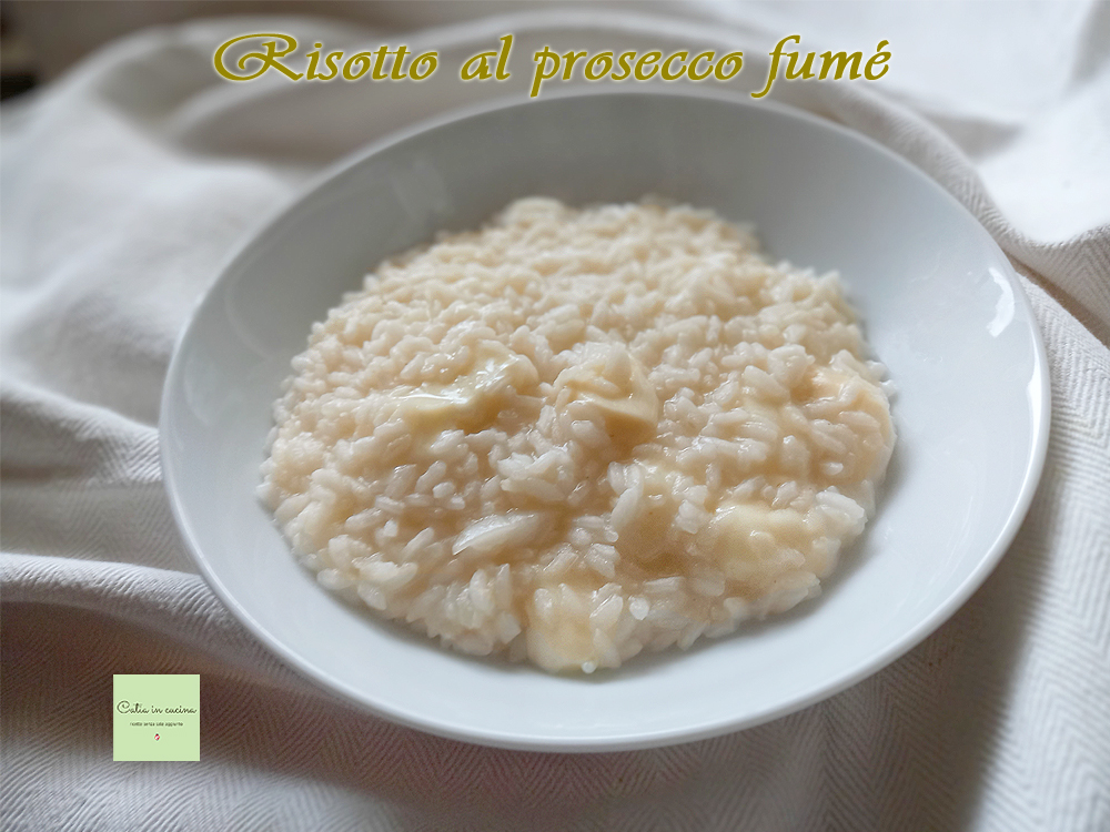 risotto au prosecco fumé