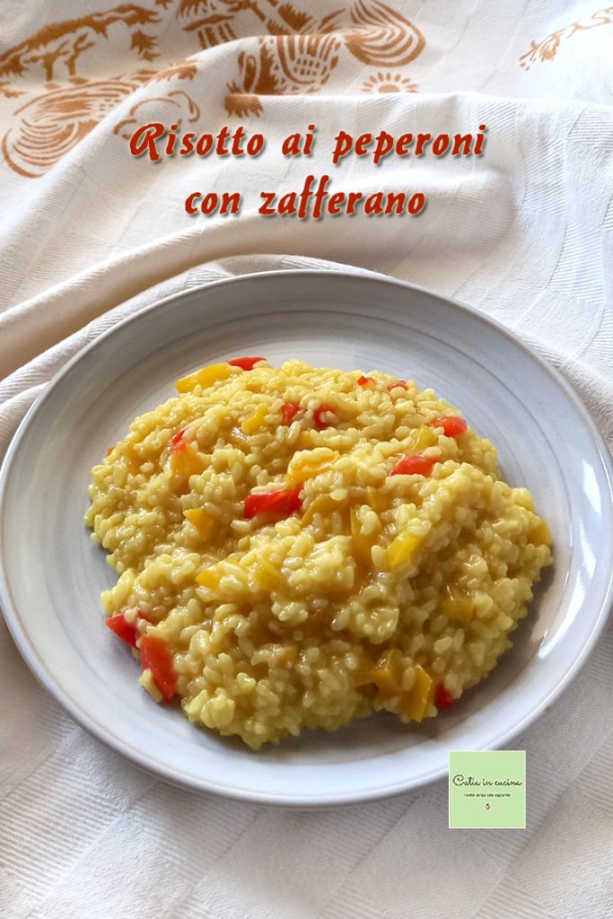 risotto aux poivrons avec safran