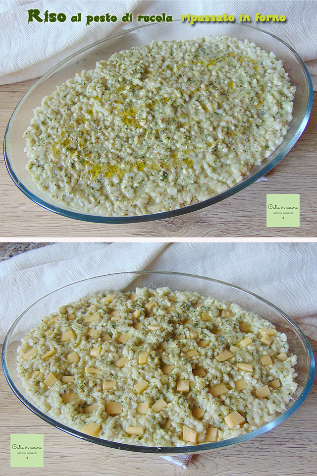 riz au pesto de roquette - étapes