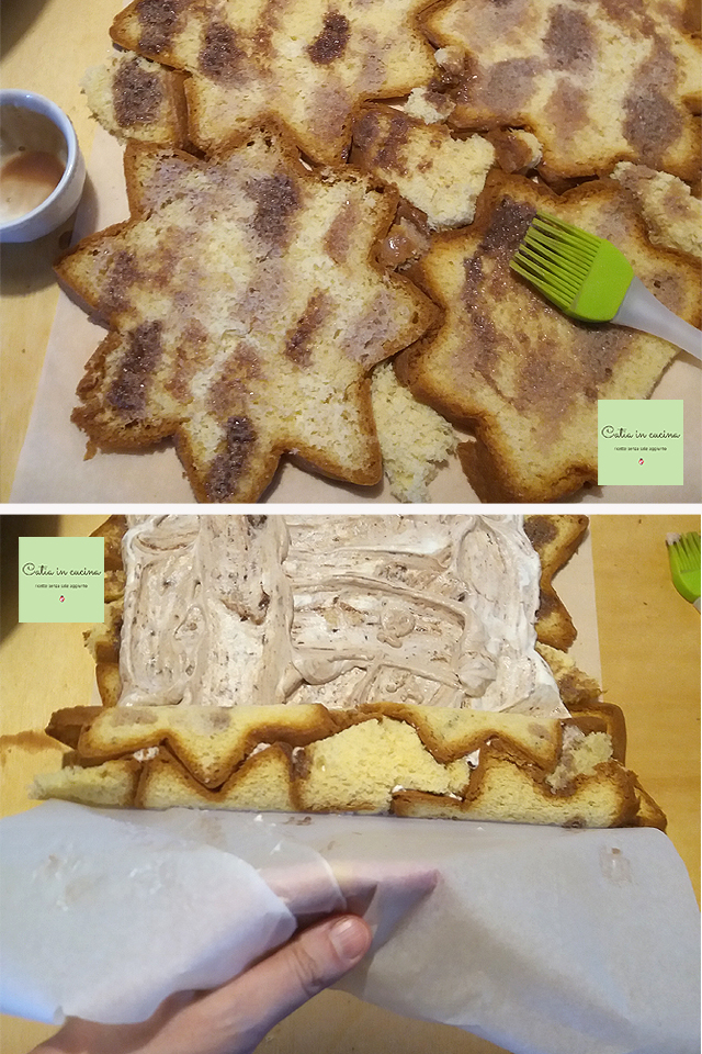 réalisation du rouleau de pandoro