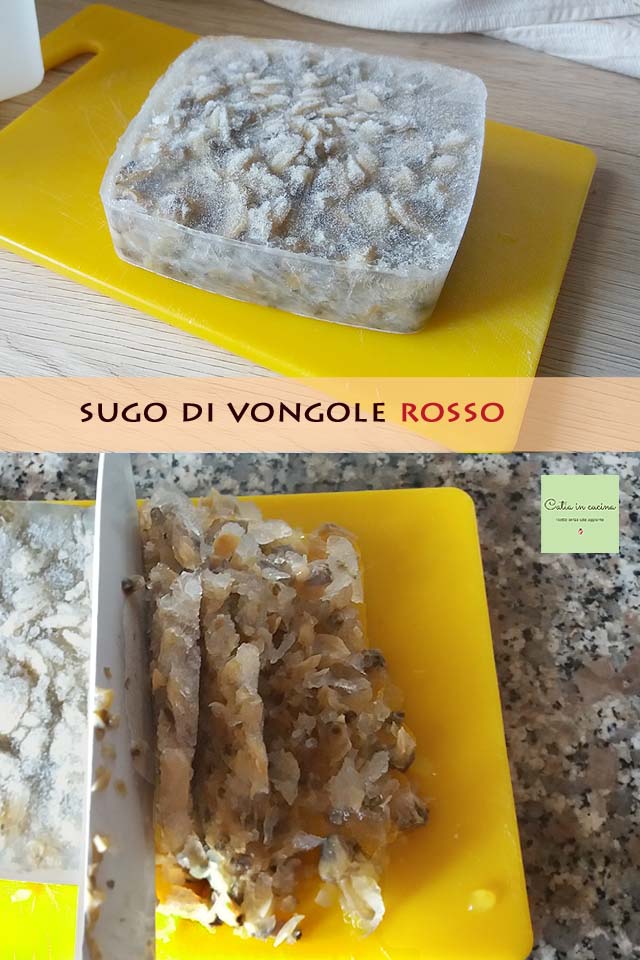 sauce aux palourdes étape 1