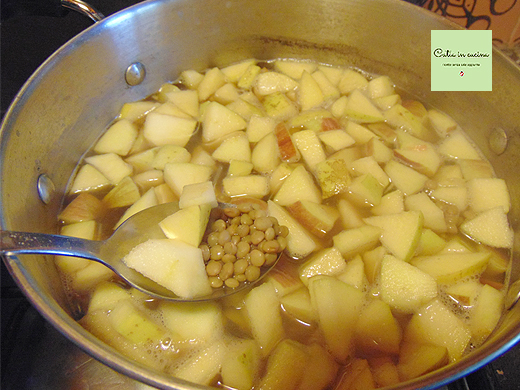 soupe aux pommes mi-cuisson