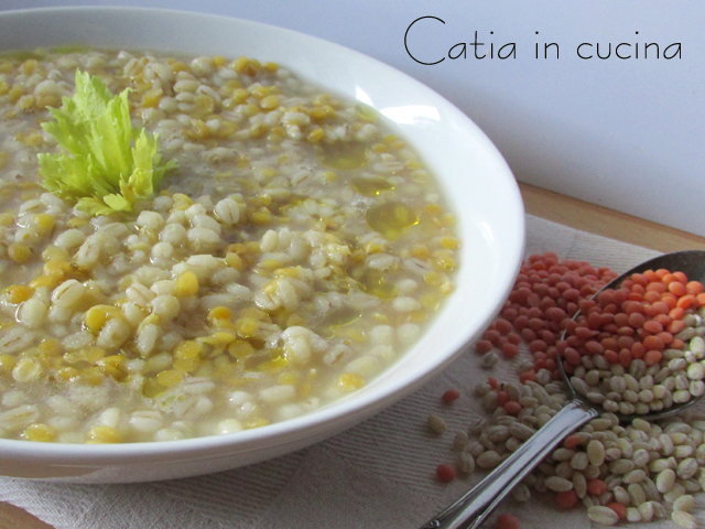 soupe d'orge et de lentilles