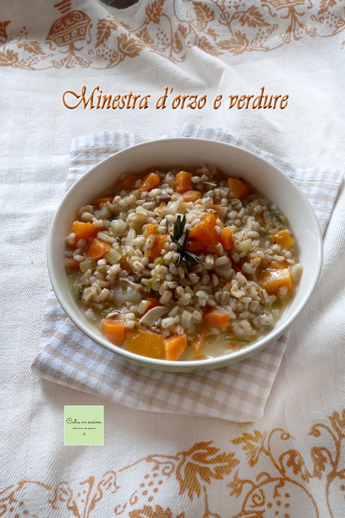 soupe réconfortante à l'orge et aux légumes