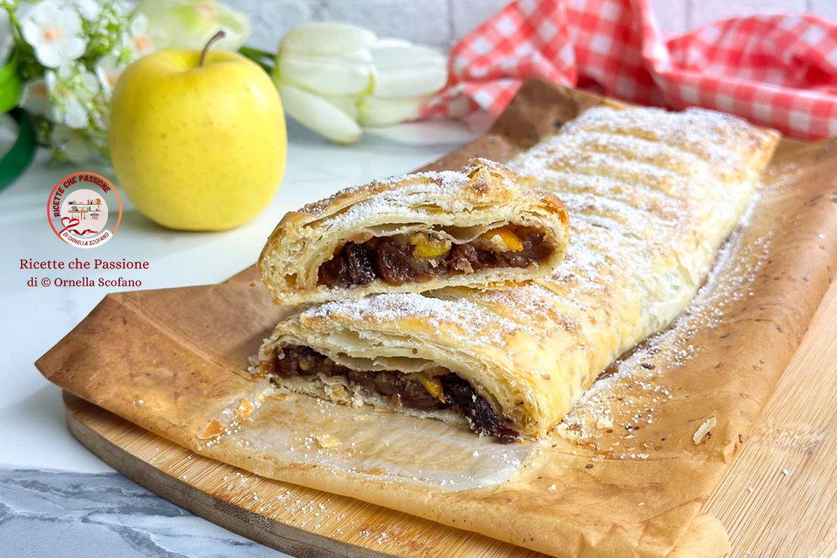 Strudel rapide de pâte feuilletée