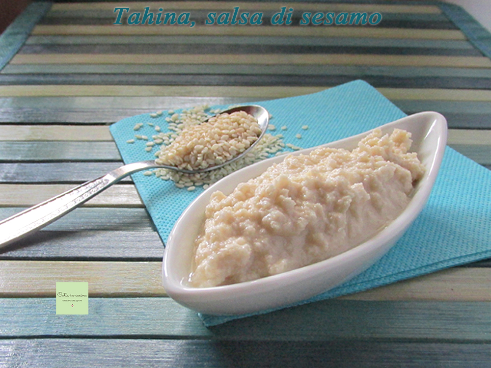 tahina sauce au sésame non grillé