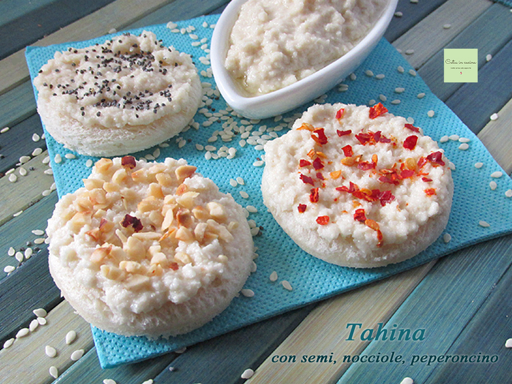 tartines avec la tahina