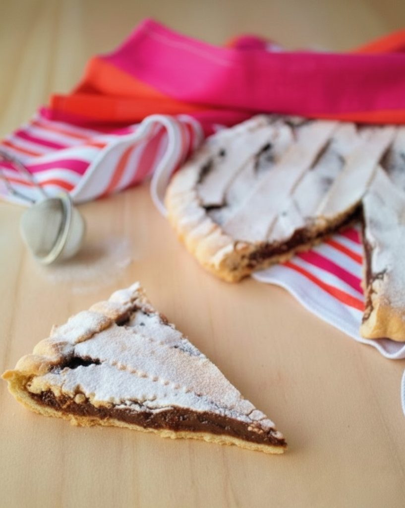 tarte-avec-crème-au-chocolat-au-lait-présentation-verticale