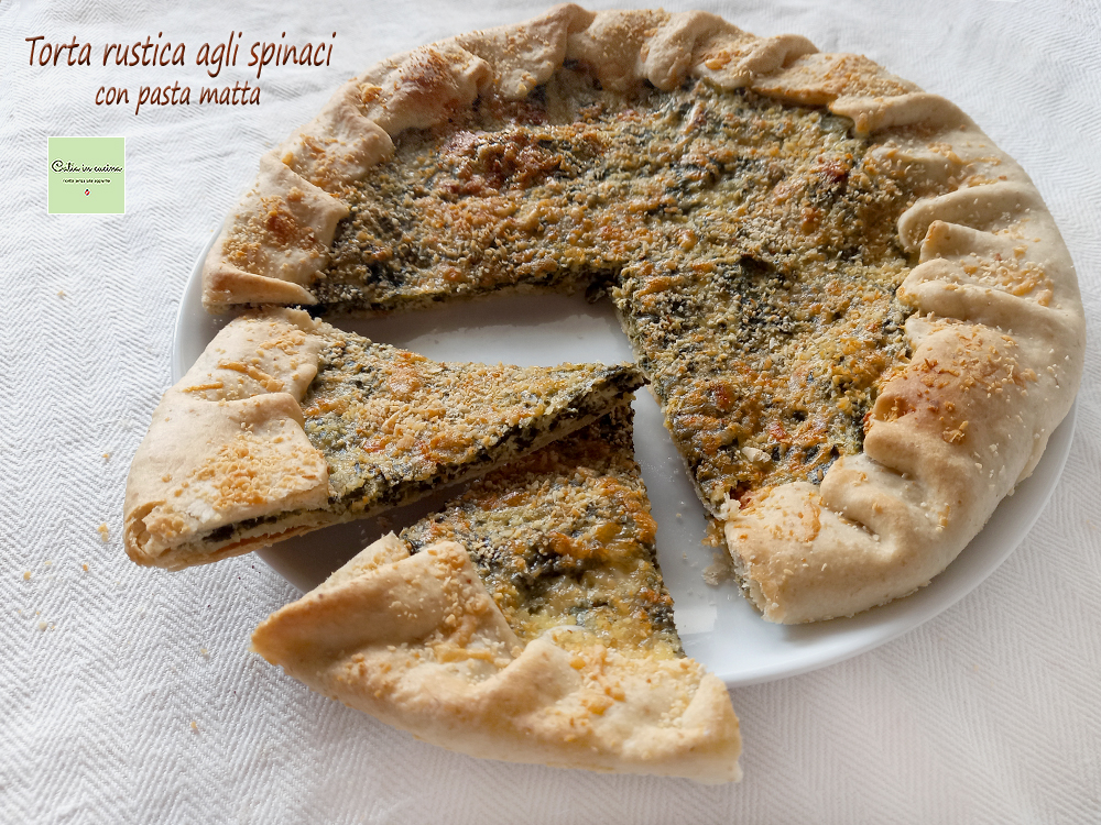 Tarte rustique aux épinards