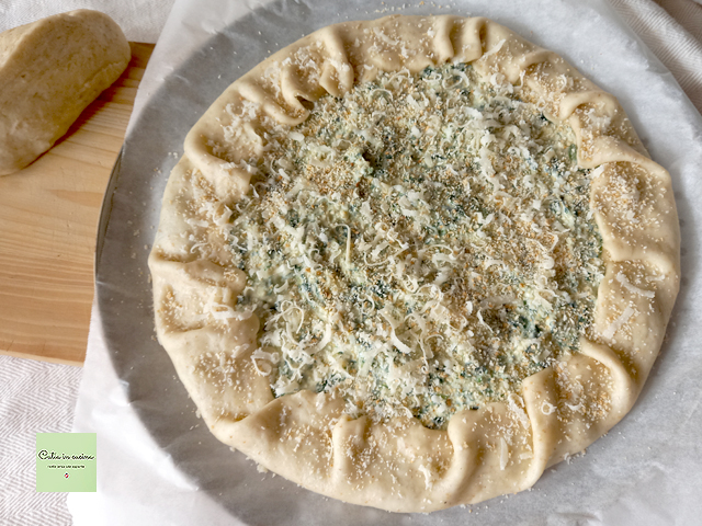 tarte rustique aux épinards à cuire