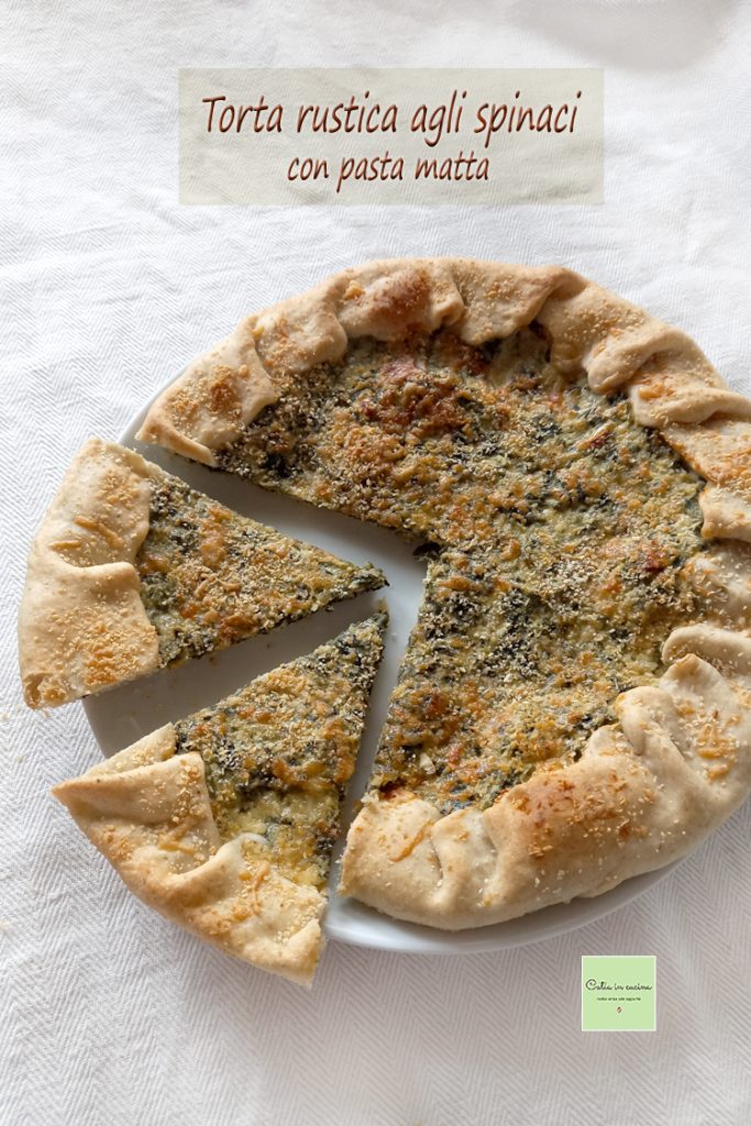 tarte rustique aux épinards