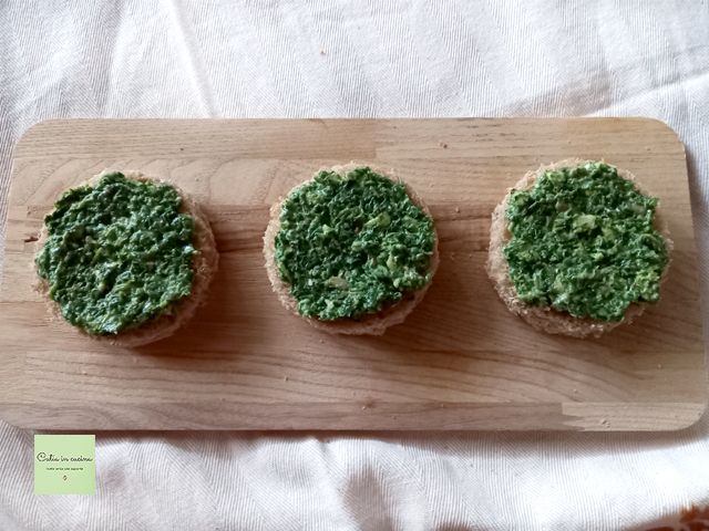 couche de crème de roquette