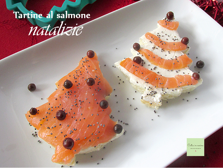 tartines au saumon de Noël