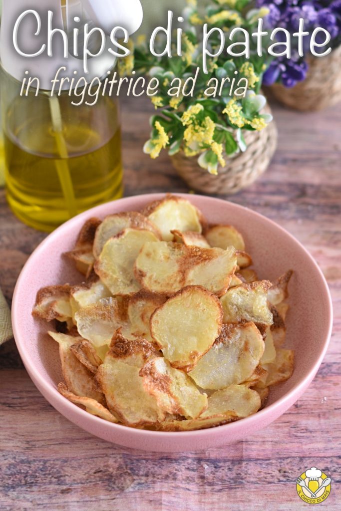 v_ chips de pommes de terre à la friteuse à air recette chips croustillantes en airfryer avec peu d'huile le grain de maïs