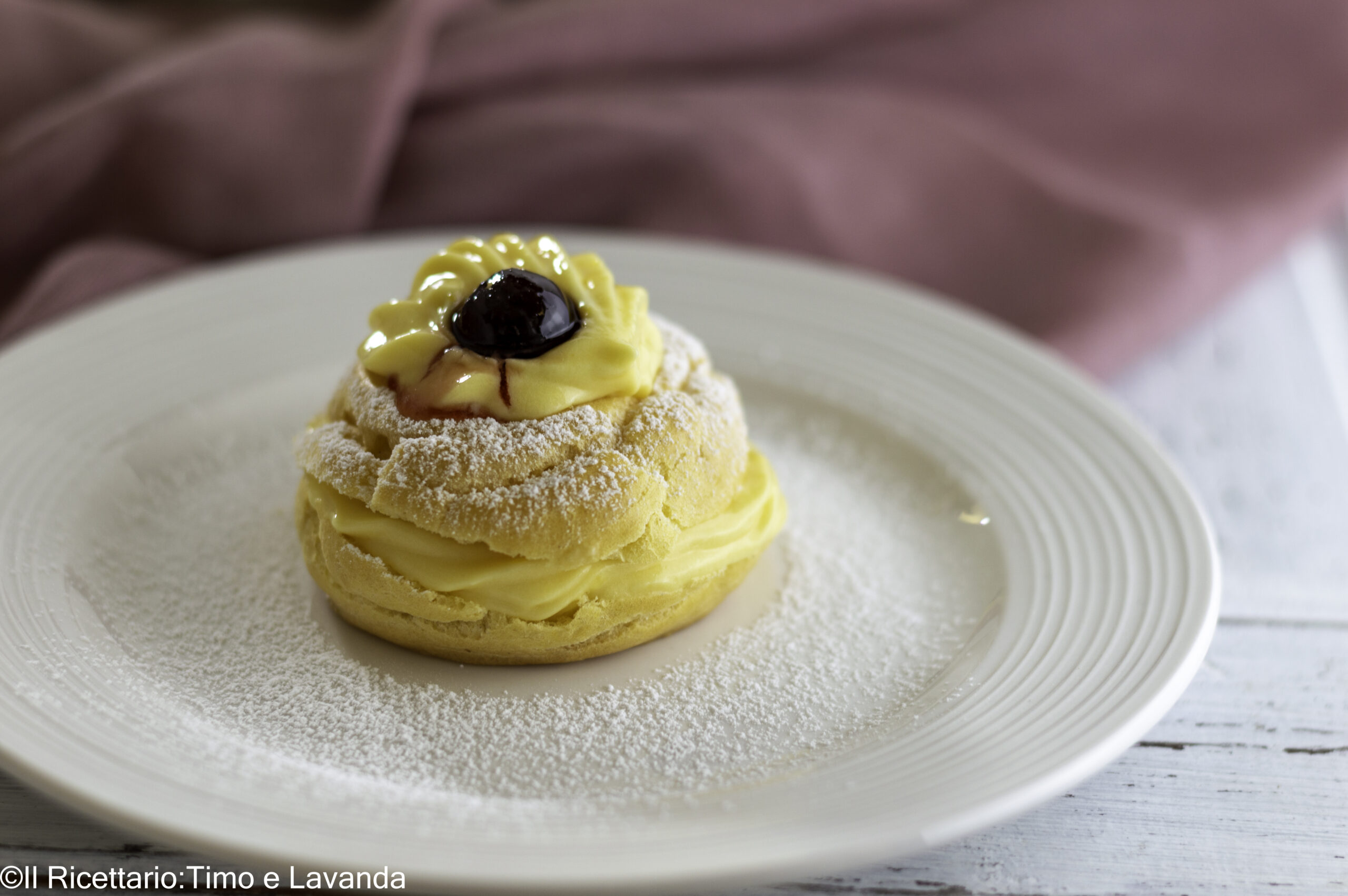 Zeppole de la Saint-Joseph au four