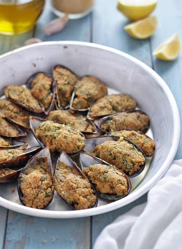 moules gratinées