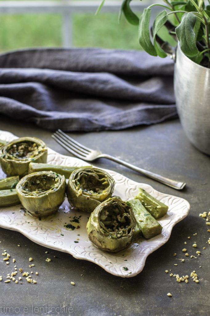 Artichauts aux noisettes