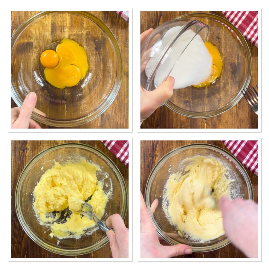 ricotta dans la pâte des gâteaux