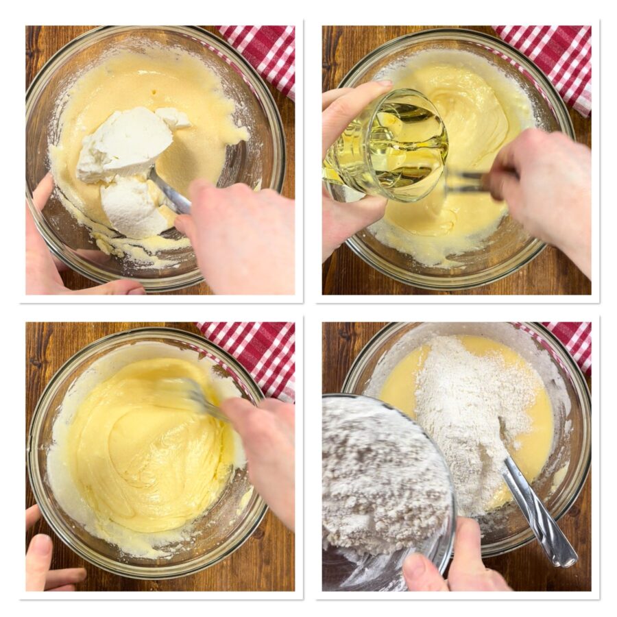 Ciambella avec ricotta dans la pâte