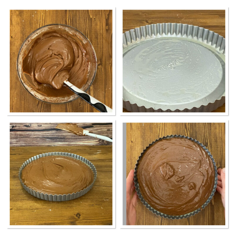 Tarte moelleuse au chocolat noir et noisettes