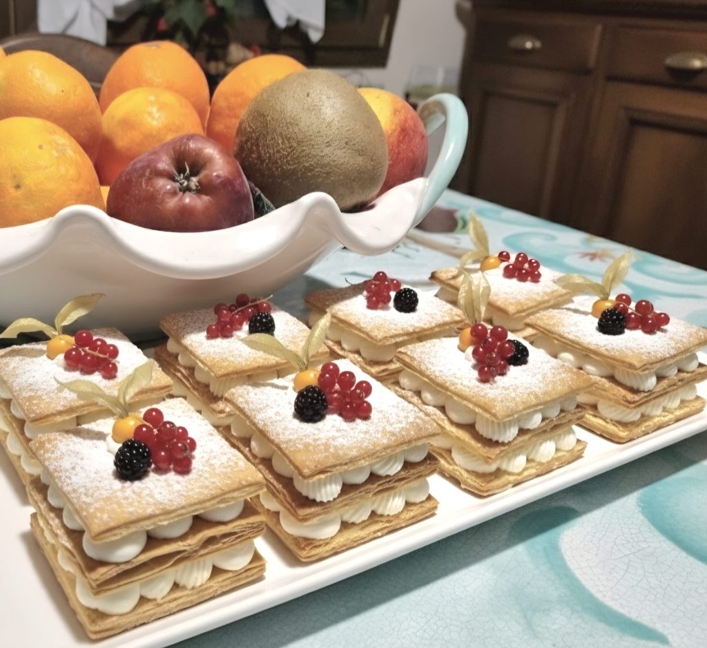 Le millefeuille facile et rapide avec crème diplomatique