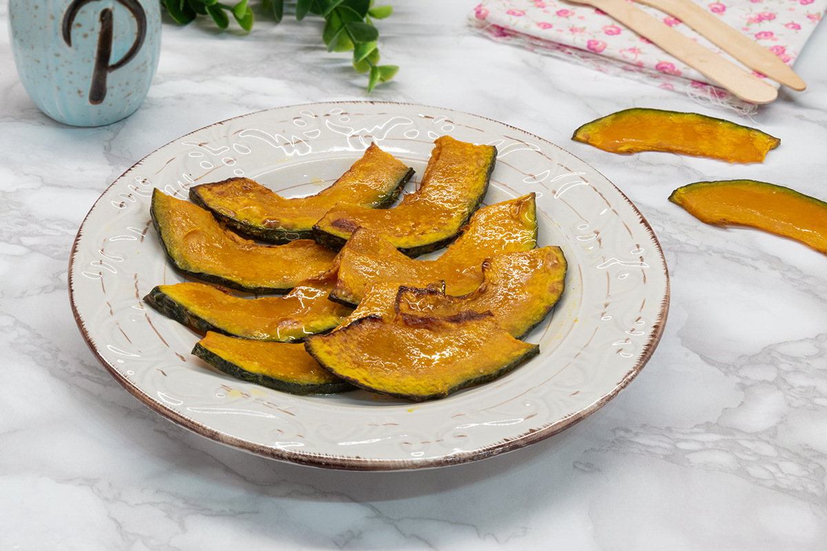 Courge rôtie en tranches