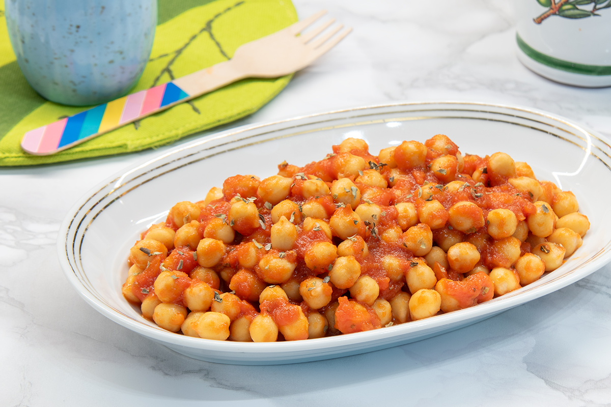 Pois chiches à la tomate