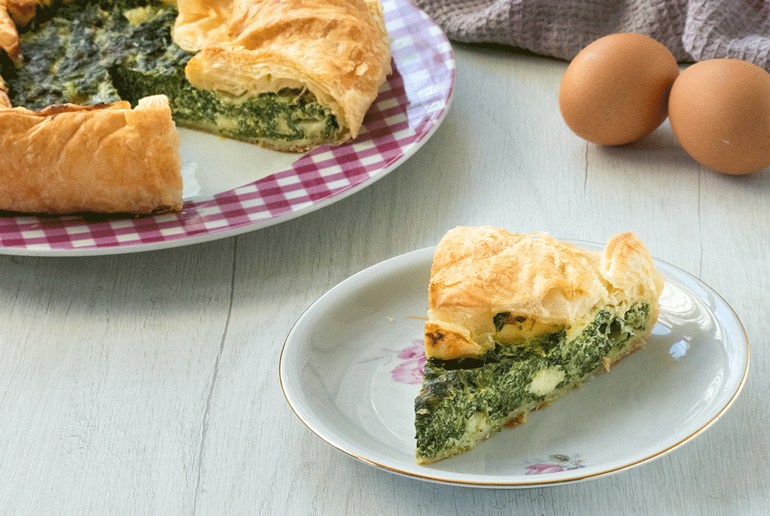 Tarte salée aux épinards et à la ricotta