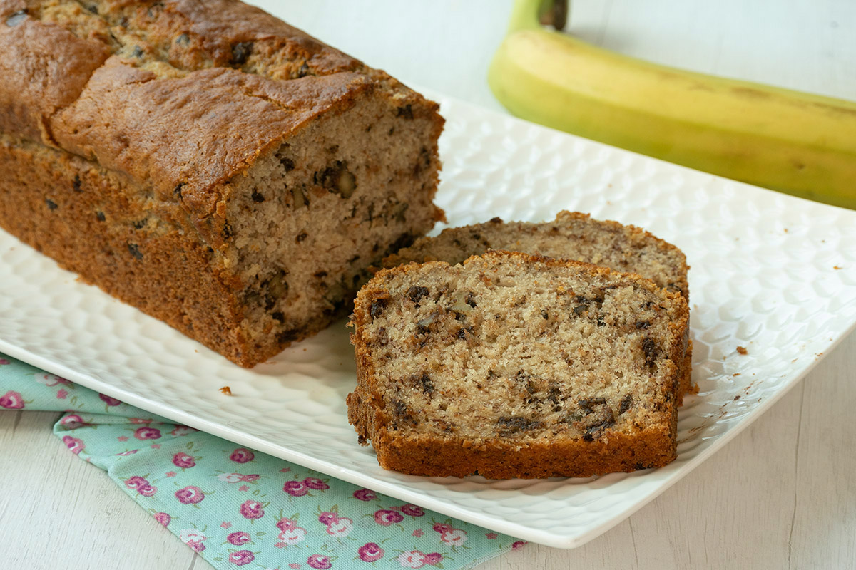 Banana bread – chocolat et noix