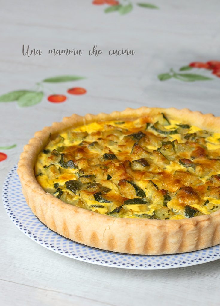Tarte salée aux courgettes