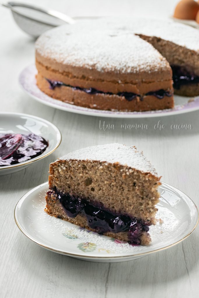 Gâteau de sarrasin aux myrtilles