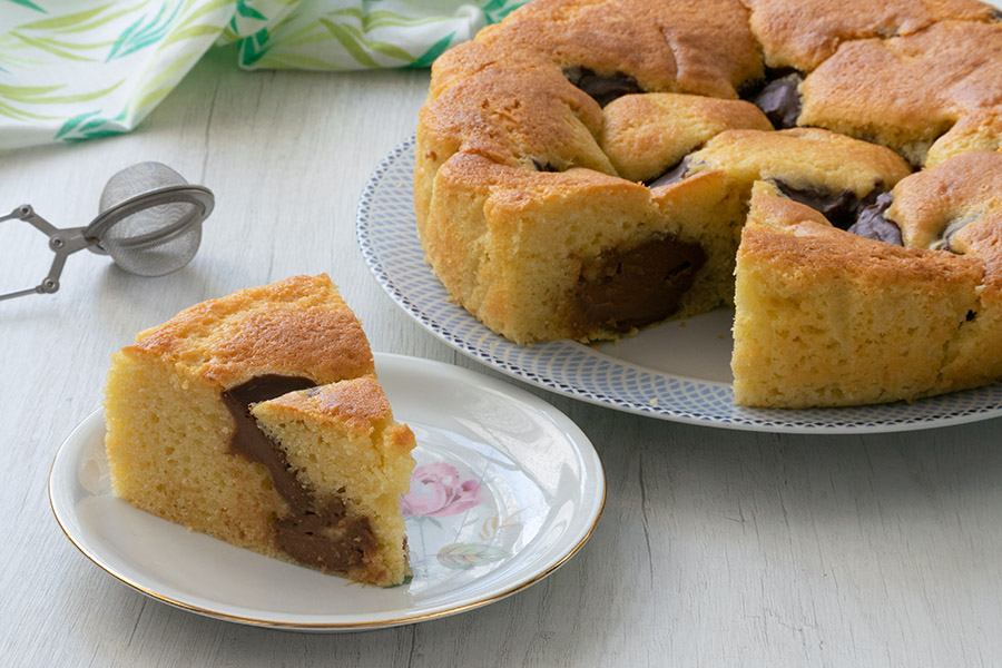 Gâteau Nua avec crème au chocolat