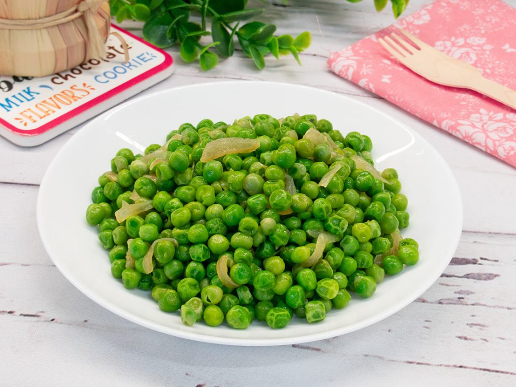 Petits pois à la poêle