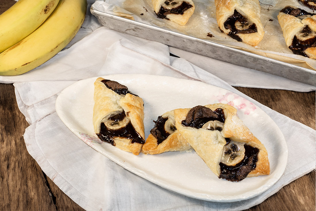Feuilletés à la banane et Nutella