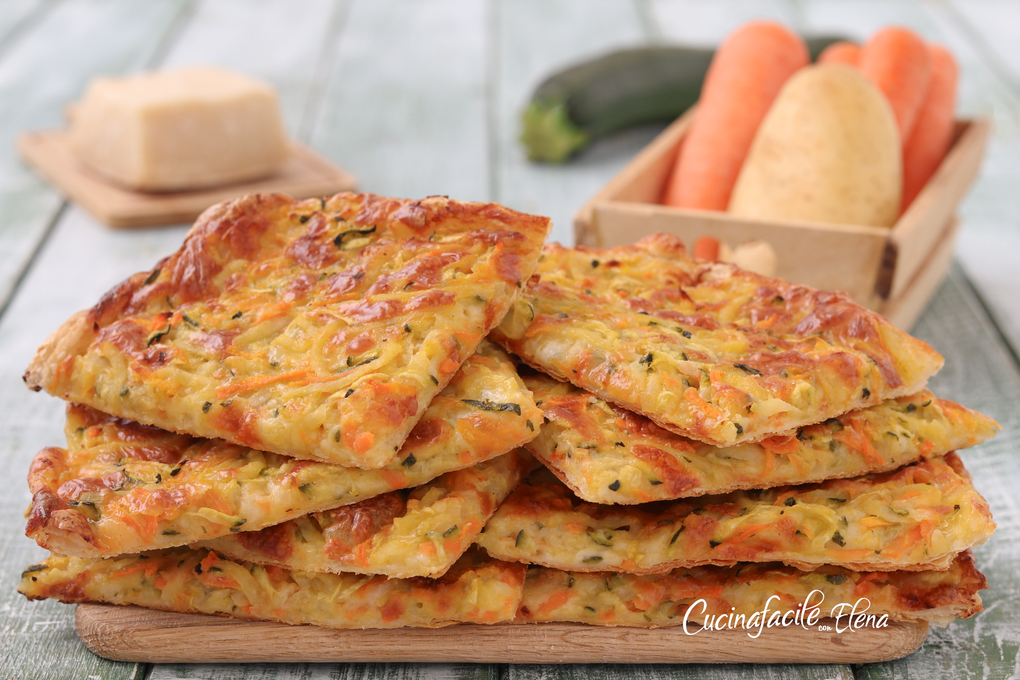 Feuilleté aux légumes et fromage