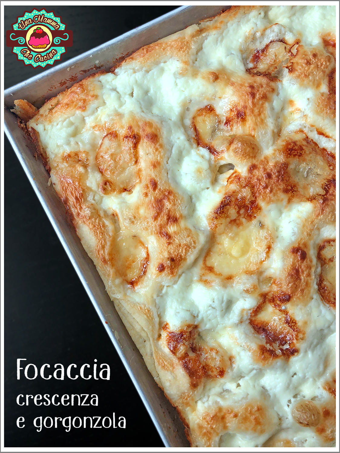 Focaccia au fromage – crescenza et gorgonzola