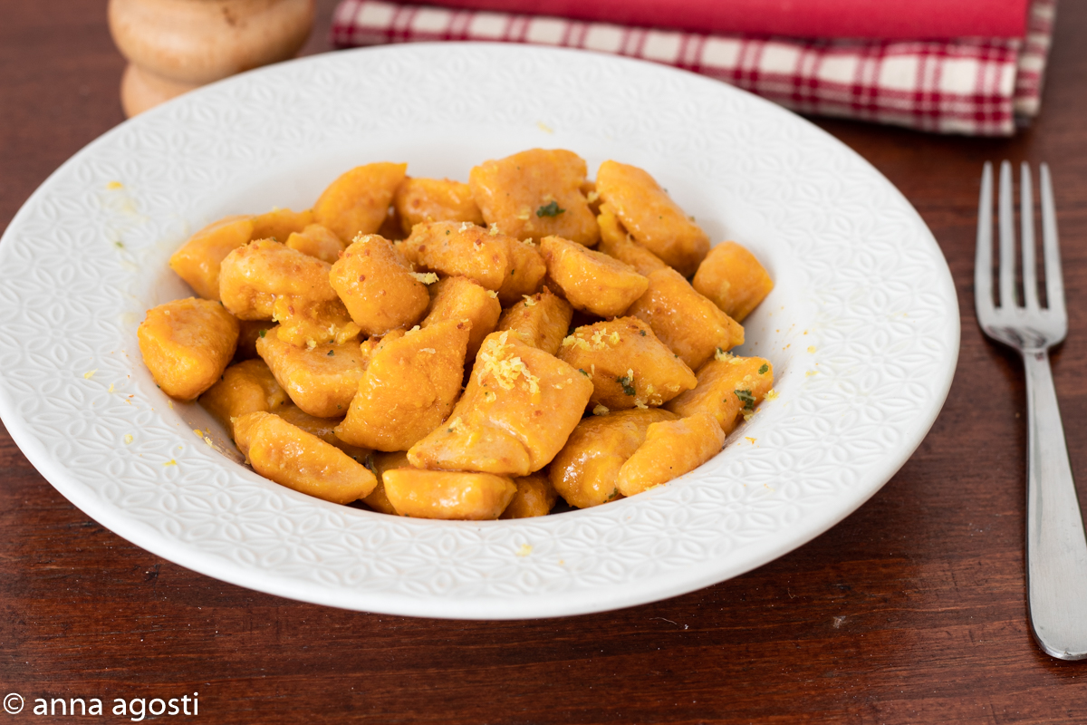 Gnocchi de courge à la bottarga de mulet