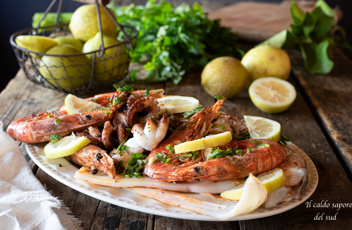 Grillade de poisson mixte