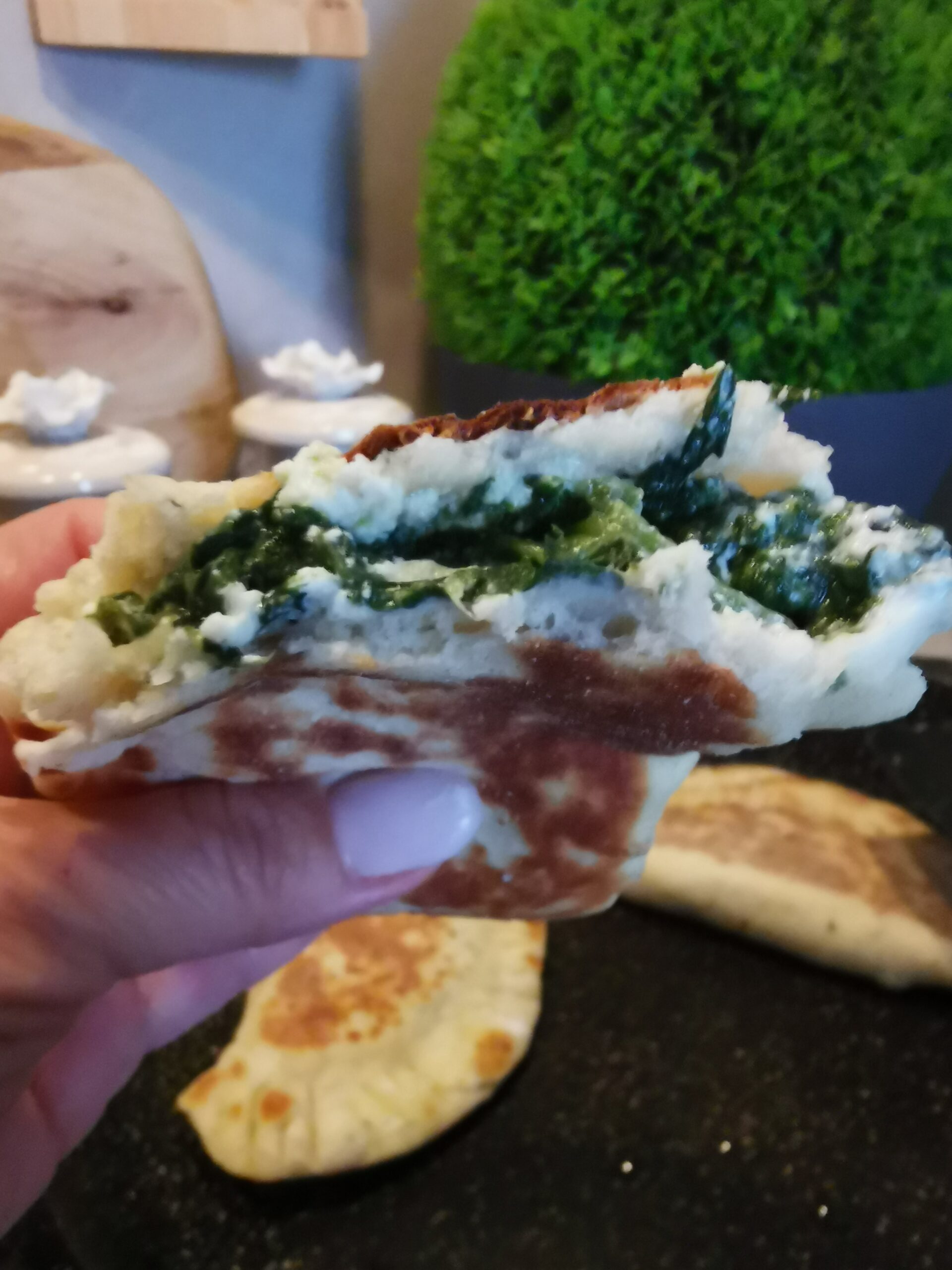 Pochettes naan farcies