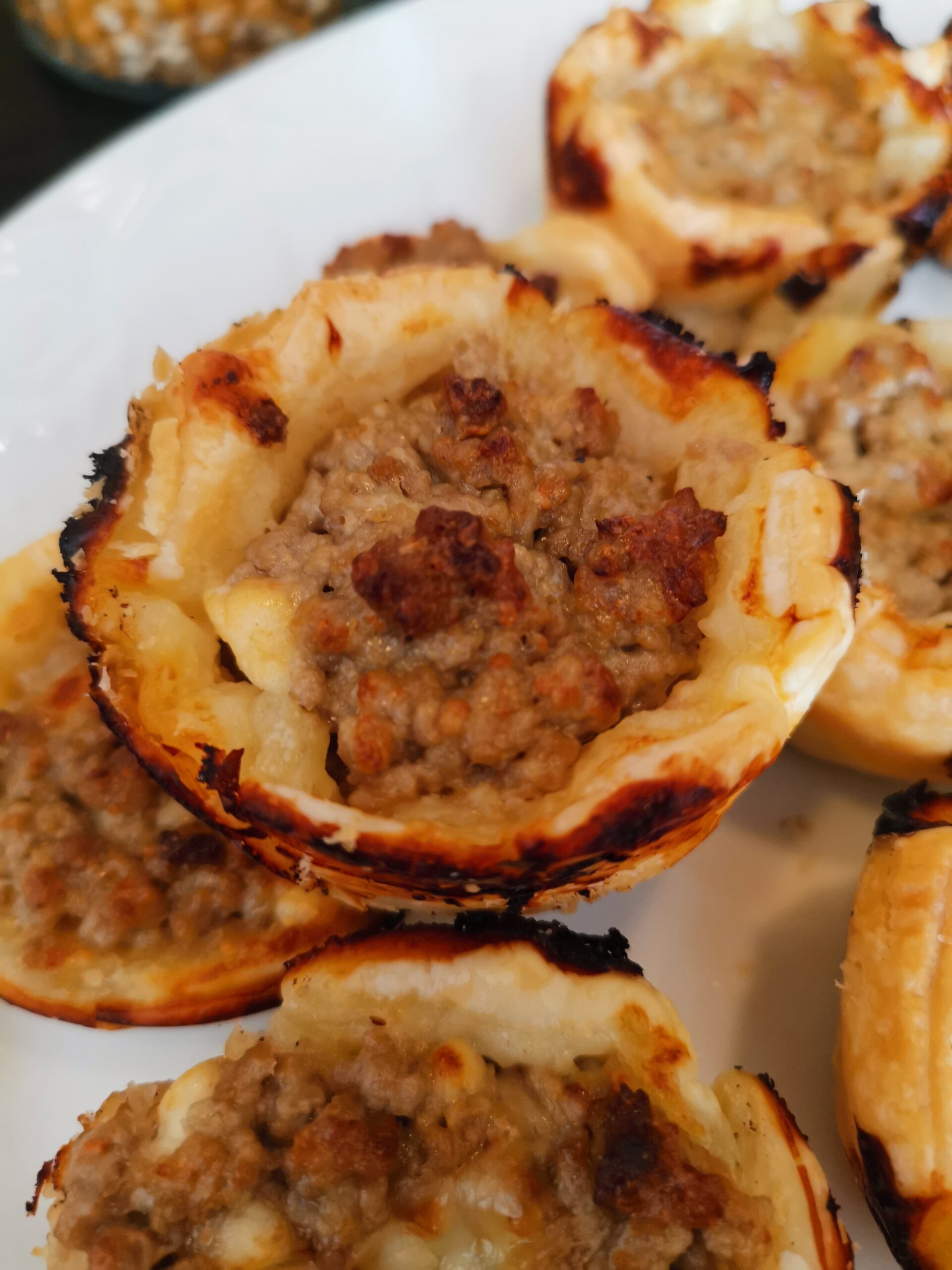 Paniers feuilletés salés