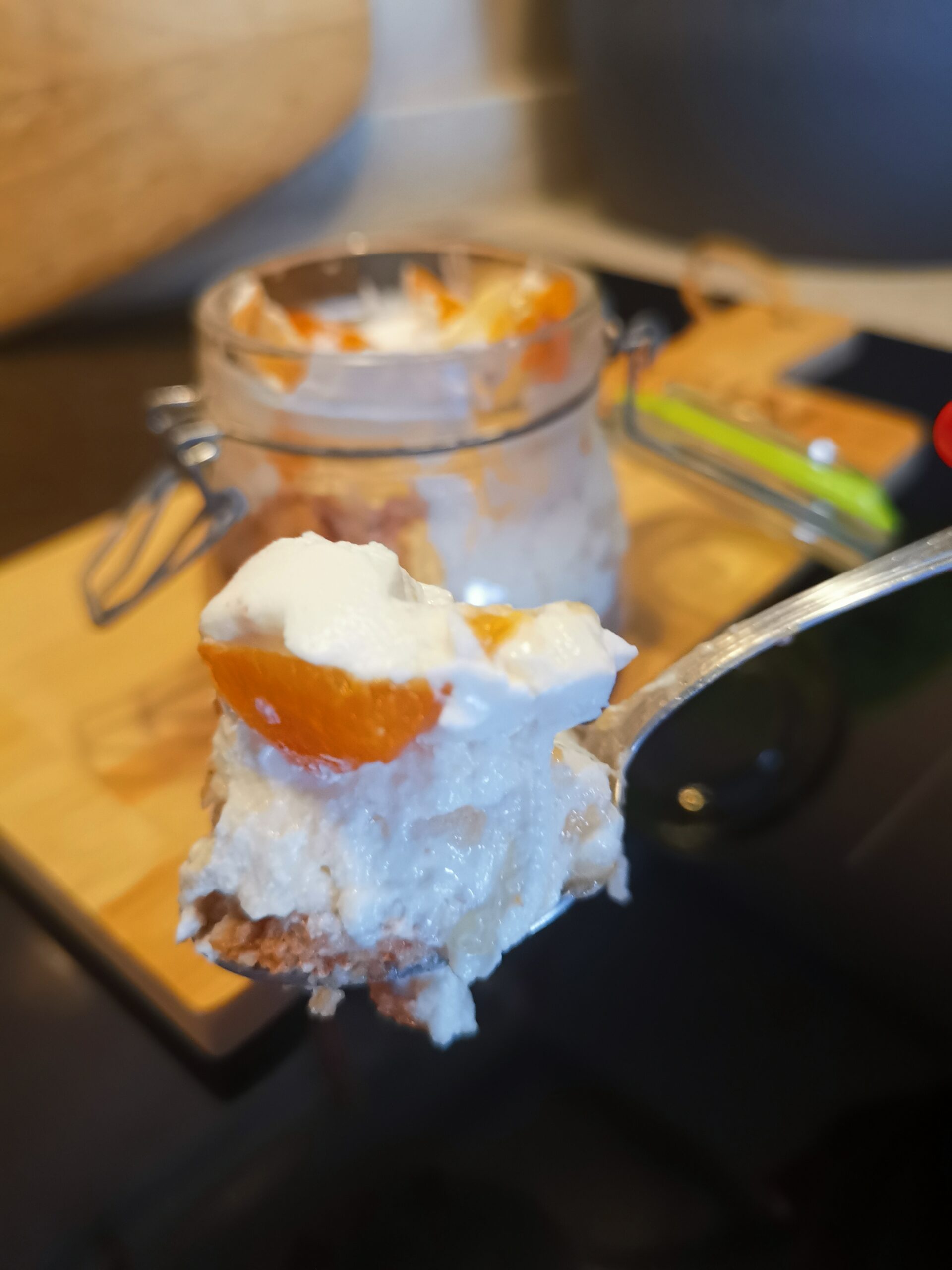 Coupes de ricotta miel fruits