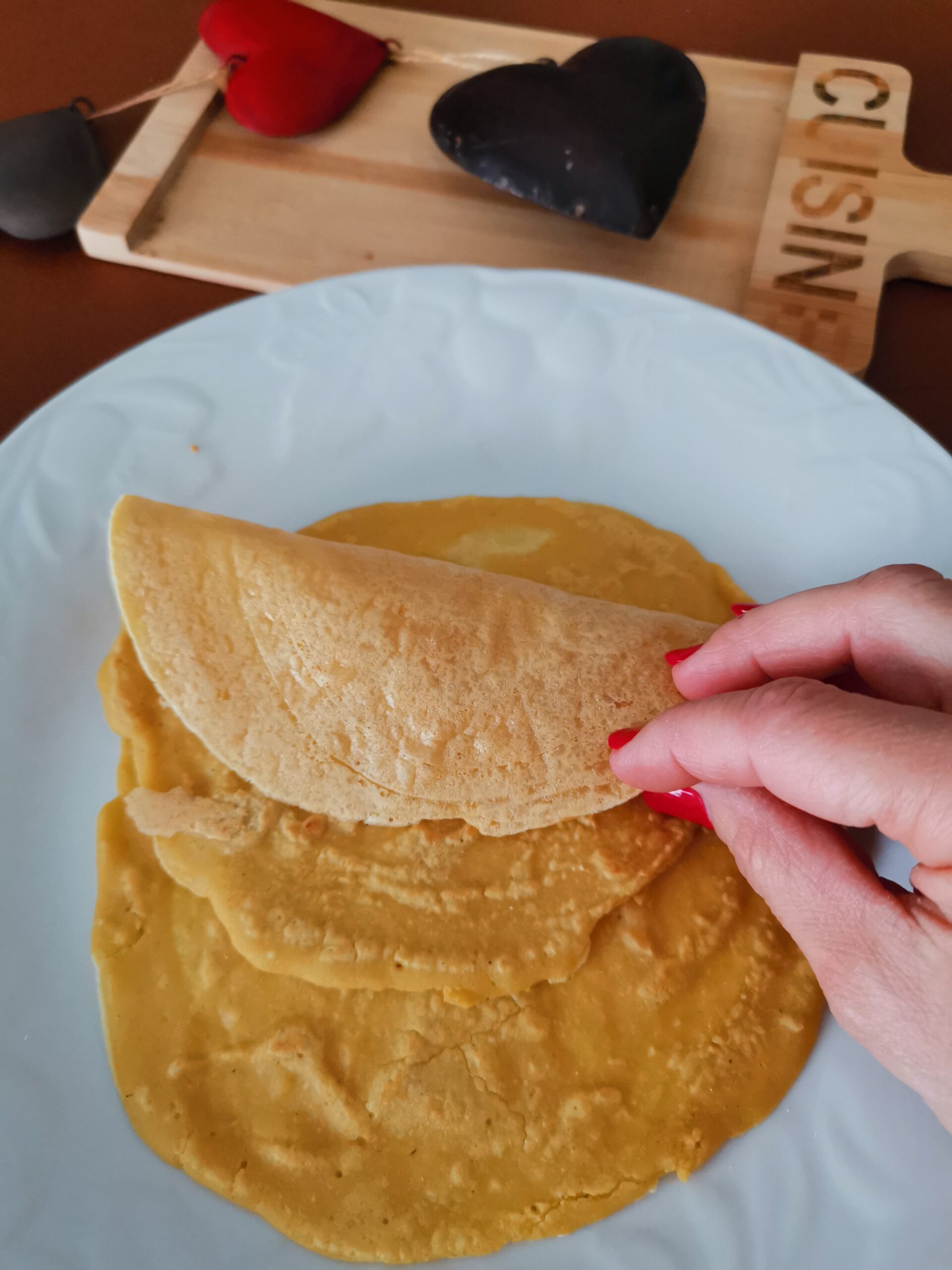 Crêpes à la farine de pois chiches sans gluten et riches en protéines