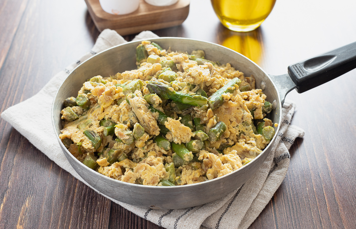 Œufs brouillés aux asperges