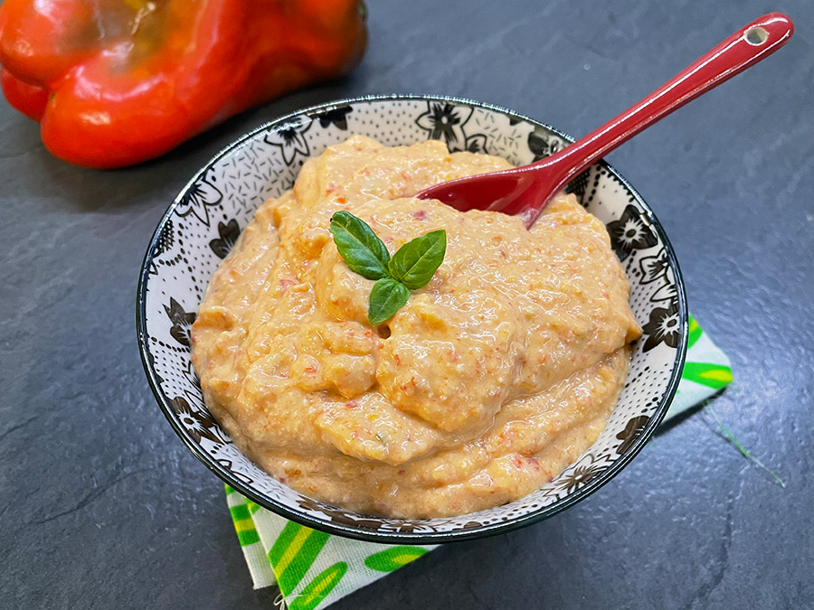 Crème de poivrons à la friteuse à air