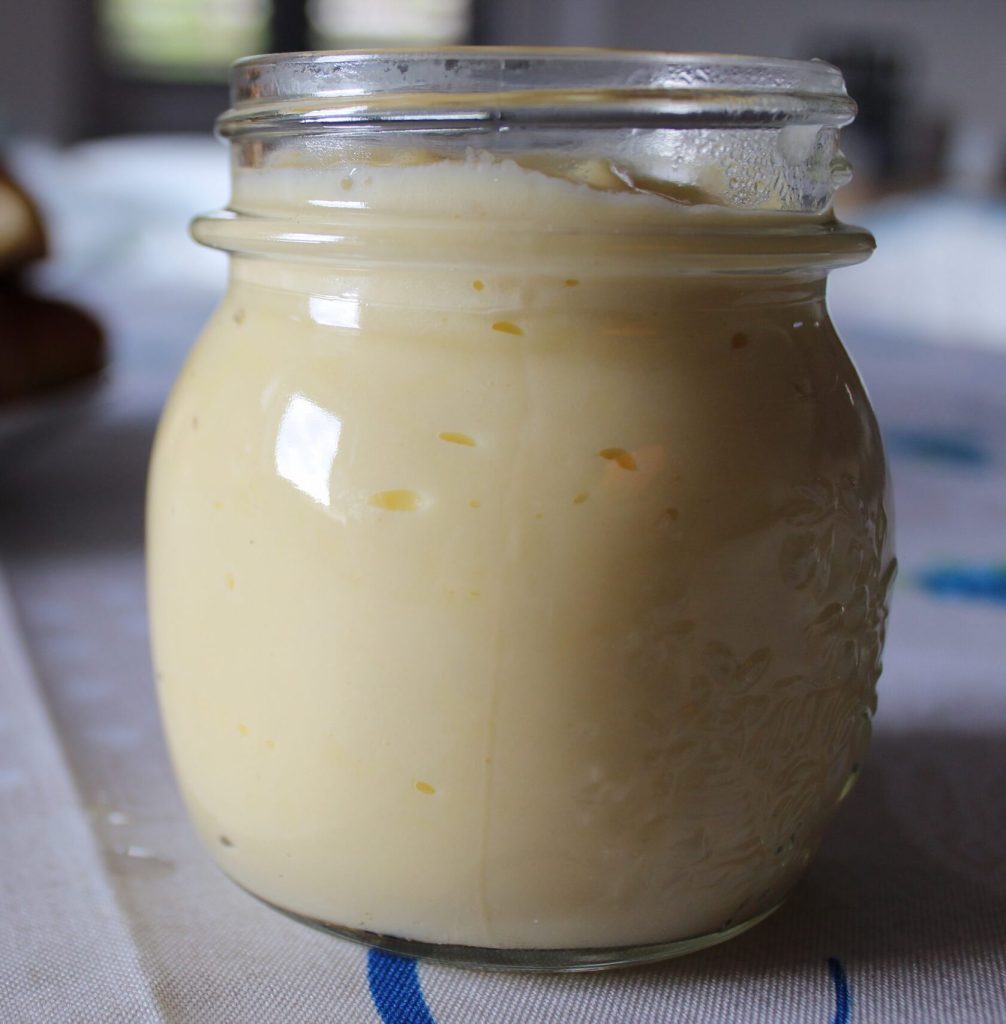 crème pâtissière en pot