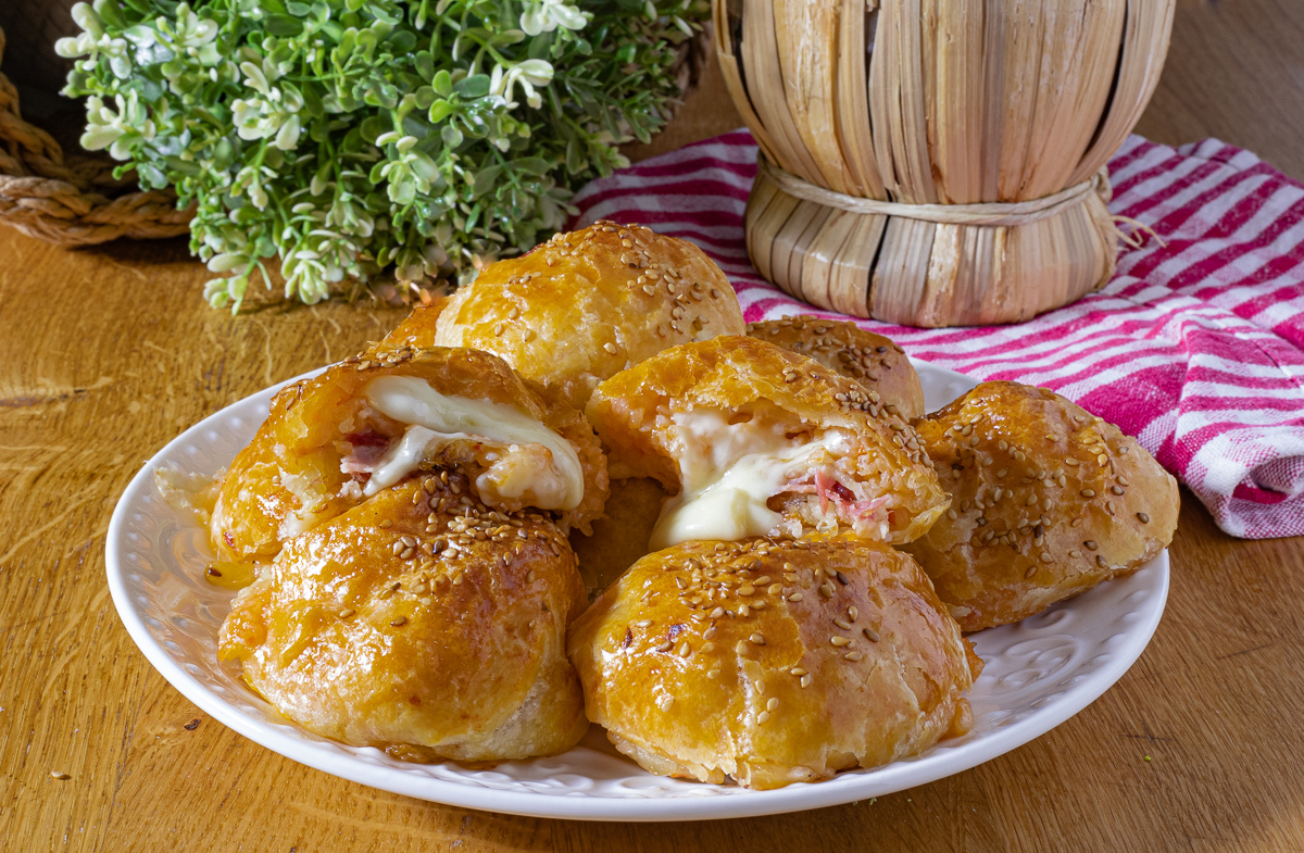 Feuilletés avec risotto restant